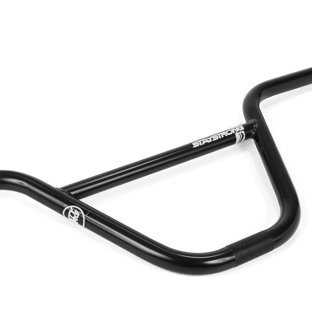 Stay Strong Chevron Straight Chromoly BMX Race Handlebars-Black