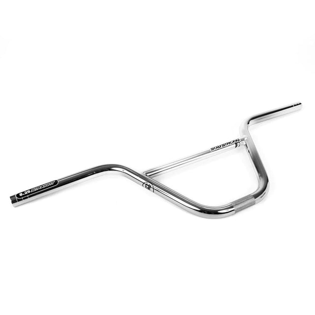 Stay Strong Chevron Straight Chromoly BMX Race Handlebars-Polished