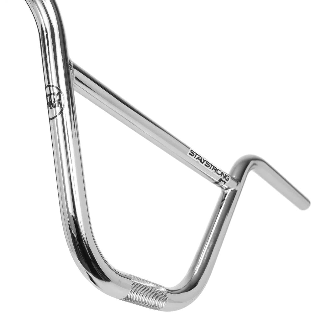 Stay Strong Chevron Straight Chromoly BMX Race Handlebars-Polished