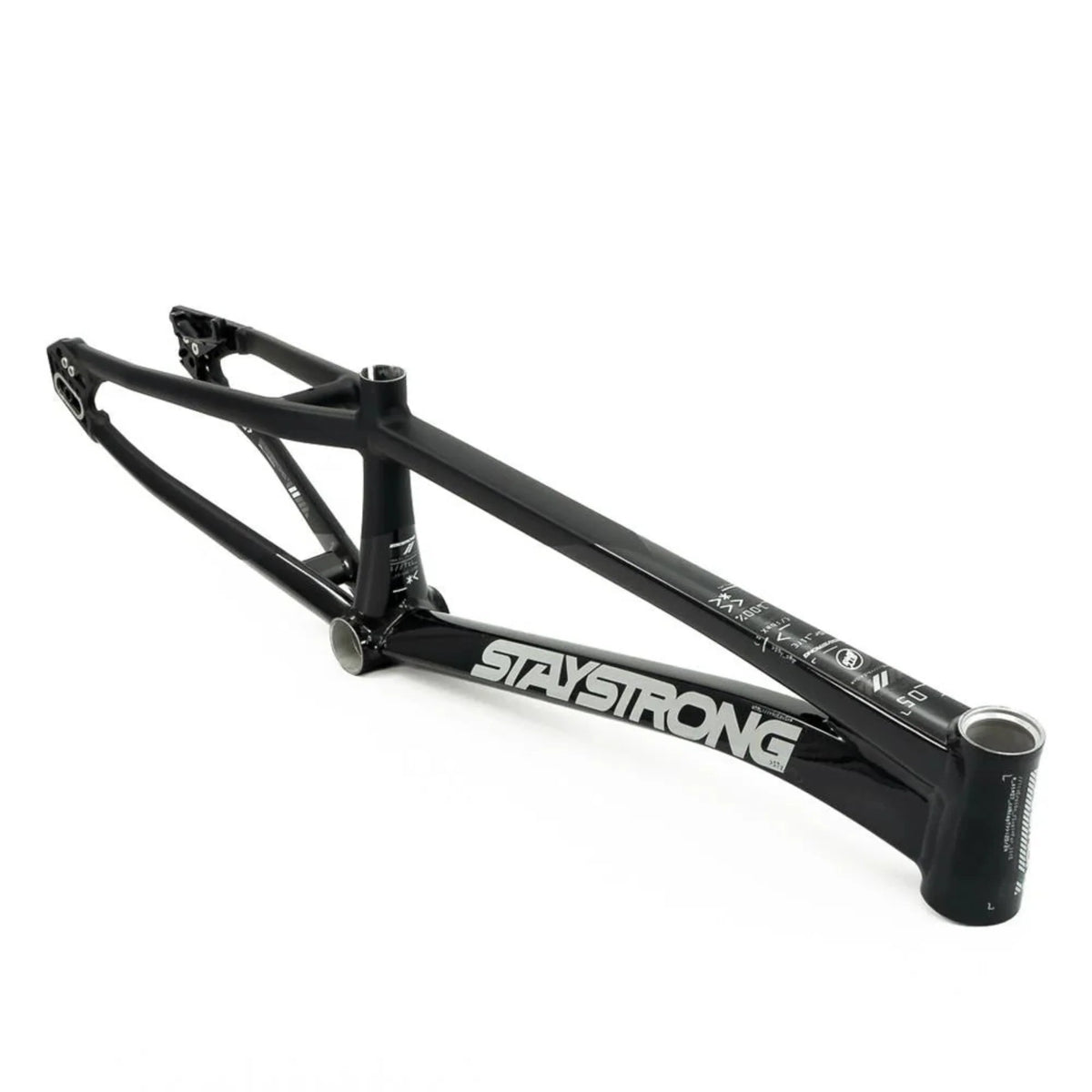 Stay Strong For Life V5 Disc Alloy BMX Race Frame-Black/Black