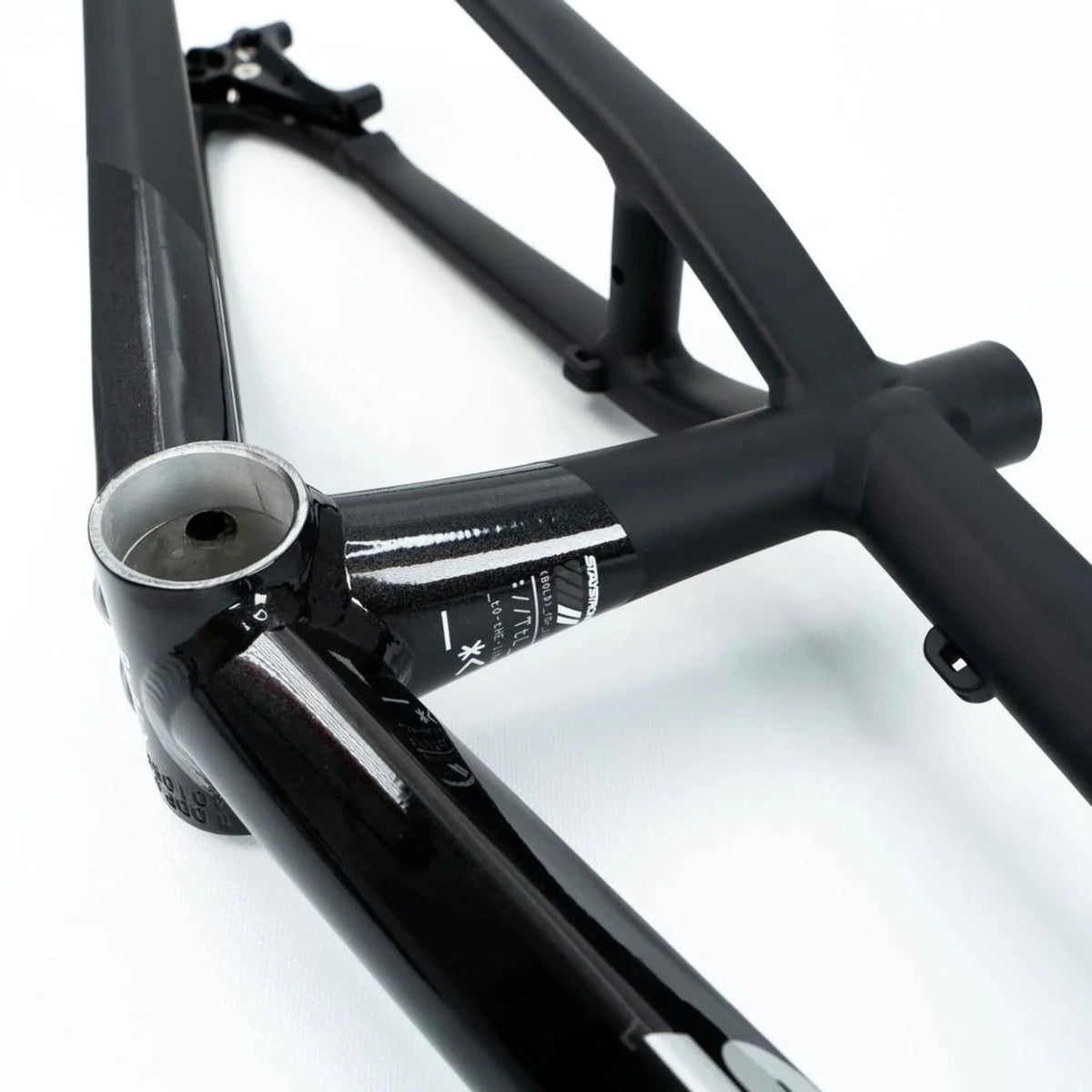 Stay Strong For Life V5 Disc Alloy BMX Race Frame-Black/Black