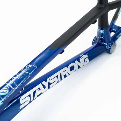 Stay Strong For Life V5 V-Brake Alloy BMX Race Frame-Navy/Black
