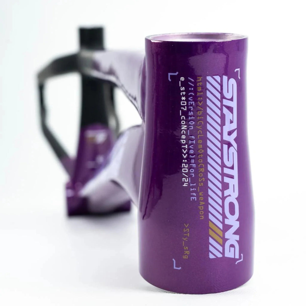 Stay Strong For Life V5 Disc Alloy BMX Race Frame-Purple/Black