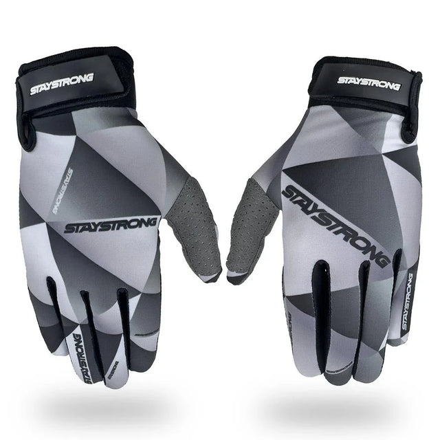 Stay Strong Prism Gloves - White