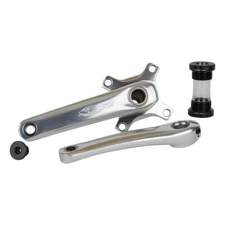 Sinz Elite 2-Piece BMX Cranks-Silver