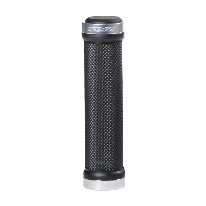 Sinz Lock-On BMX Grips-Silver