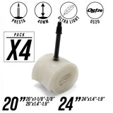 PACK X4 BLUETECH ULTRA LIGHT TUBES PRESTA VALVE 40MM