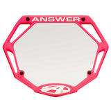 ANSWER BMX Pro 3D Number Plate - Pink