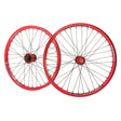 Answer BMX Pinnacle Pro V2 Wheelset - Pro 20 Red, Pro 24 Red