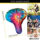 Rain Seat Cover, Water Proof, Fits seats up to 10" wide x 10" long - Tiedye
