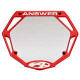 ANSWER BMX Mini 3D Number Plate - Red