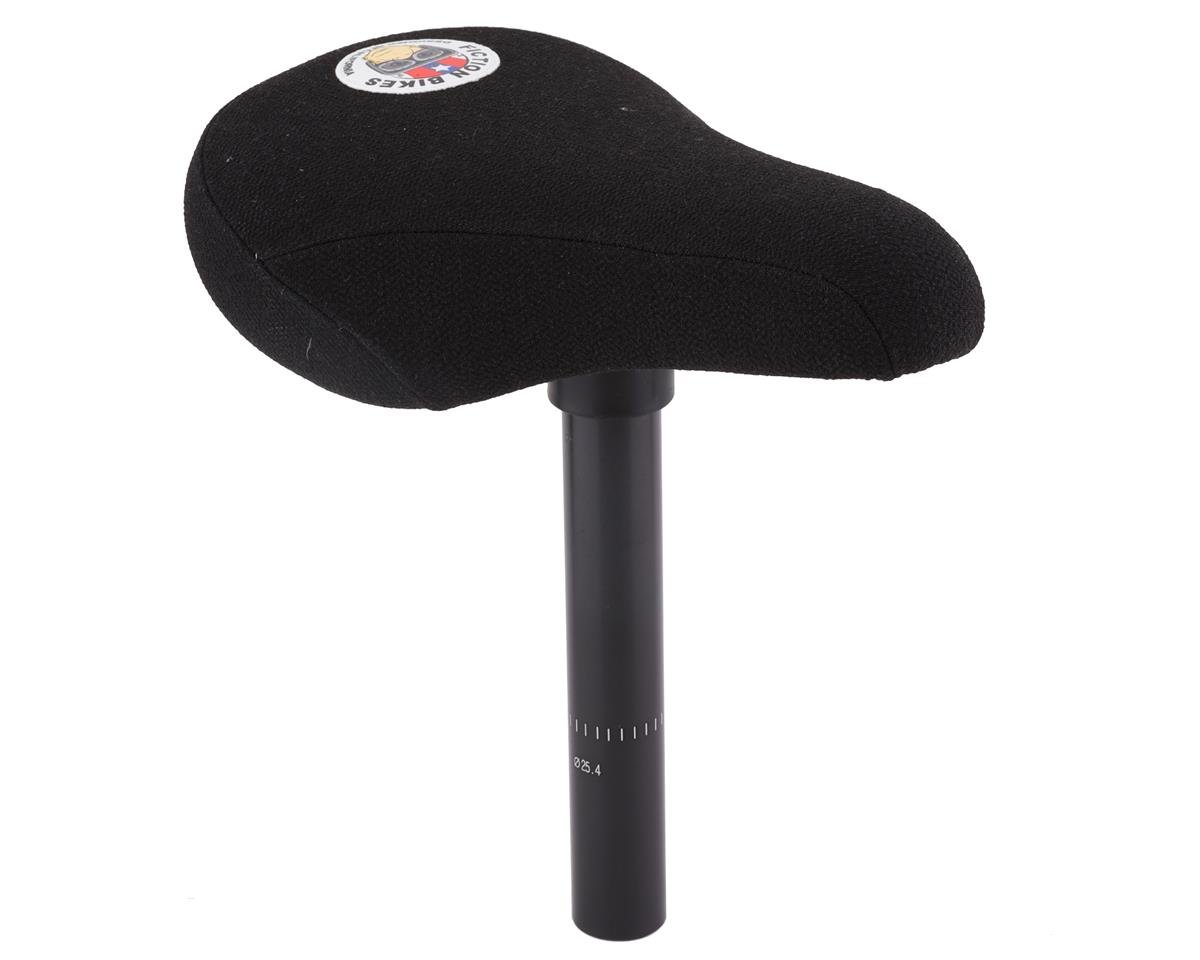 Image 1 for Fiction Moto Seat/Post Combo (Black Kevlar) (25.4mm)